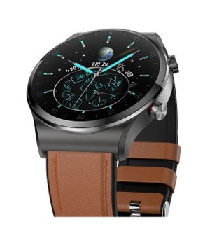 Zegarek Smartwatch męski Hagen na brązowym pasku z rozmowami przez zegarek (2).jpg